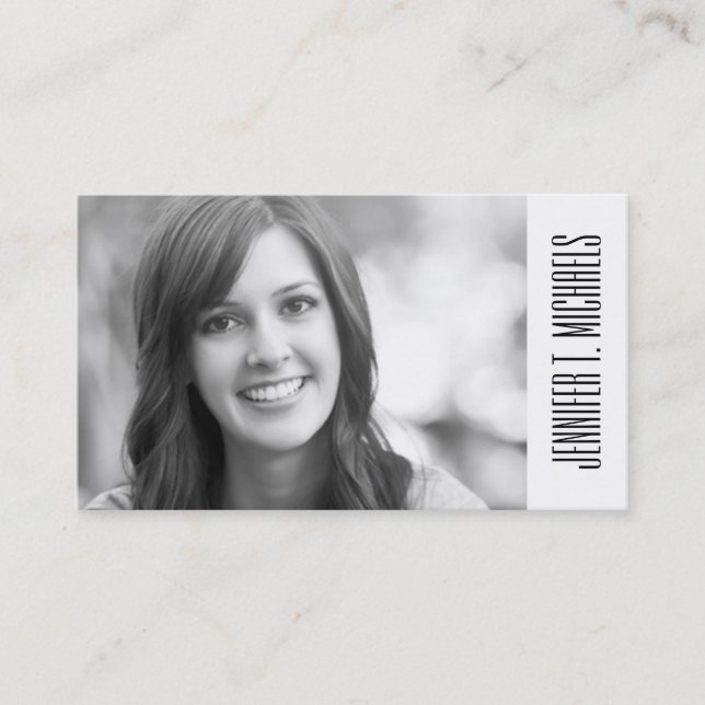 Photo Graduation | Pineapple Mint Pattern Calling Card (Front)