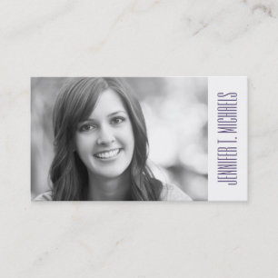 Photo Graduation Purple Arabic Geometric Pattern Calling Card