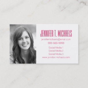 Photo Graduation   Retro Flamingo Pattern Calling Card