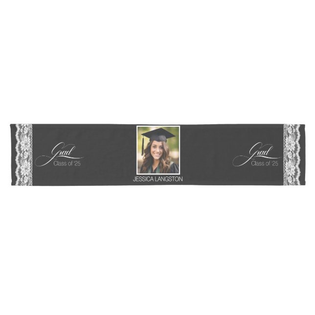 Photo Graduation Short Table Runner (Horizontal)