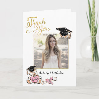 Photo Graduation Thank You  Card
