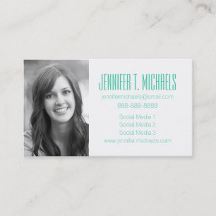 Photo Graduation Tropical Palm Leaves Pattern Calling Card