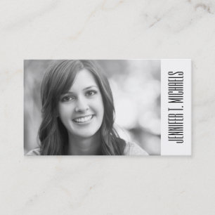 Photo Graduation Watercolor Palm Pattern Calling Card