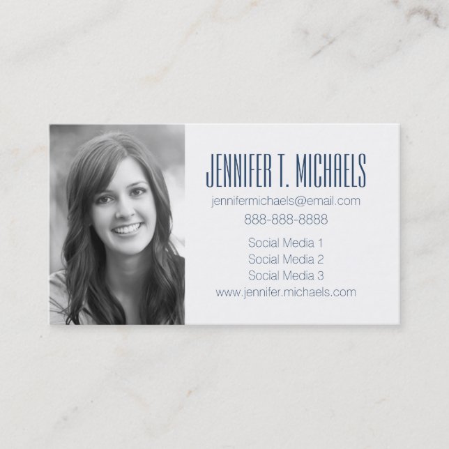Photo Graduation | Watercolor Shells Calling Card (Front)