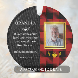 Photo Granddad Quote Personalised Ornament