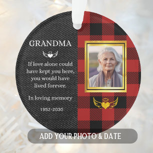 Photo Grandma Quote Personalised Ornament