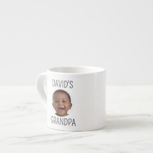 Photo Grandpa Espresso Mug Cute Baby David 