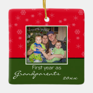 Photo Grandparents Christmas Ornament