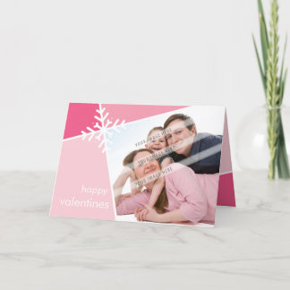 PHOTO GREETING CARD :: modernista snowflake L4