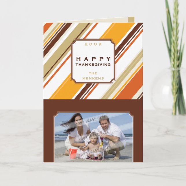 PHOTO GREETING CARD :: season striped AP4 (Front)