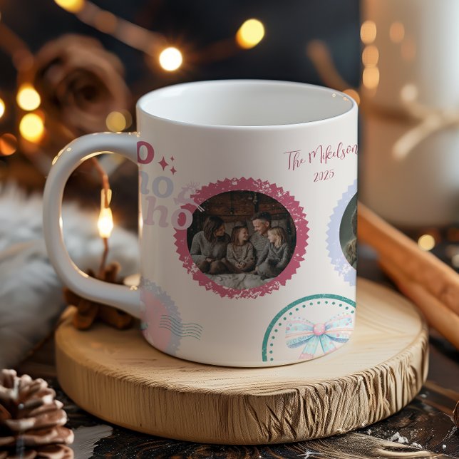Photo Groovy Nutcracker Retro Pastel Christmas Coffee Mug (Creator Uploaded)