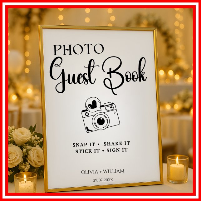 Photo Guest Book Elegant Wedding Sign (Creator Uploaded)