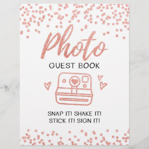 Photo guest book Wedding sign