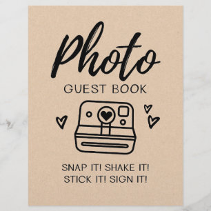 Photo guest book Wedding sign
