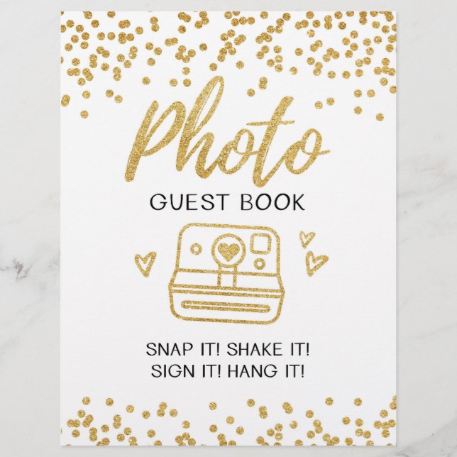 Photo guest book Wedding sign (Front)
