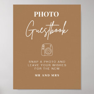 Photo Guestbook   Modern Minimalist Wedding Sign