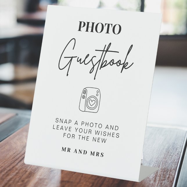 Photo Guestbook | Modern Minimalist Wedding Sign (Creator Uploaded)