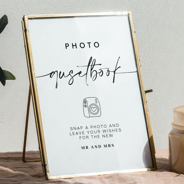 Photo Guestbook | Modern Minimalist Wedding Sign (Creator Uploaded)