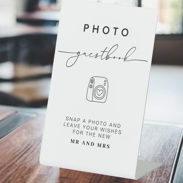 Photo Guestbook | Modern Minimalist Wedding Sign (Creator Uploaded)