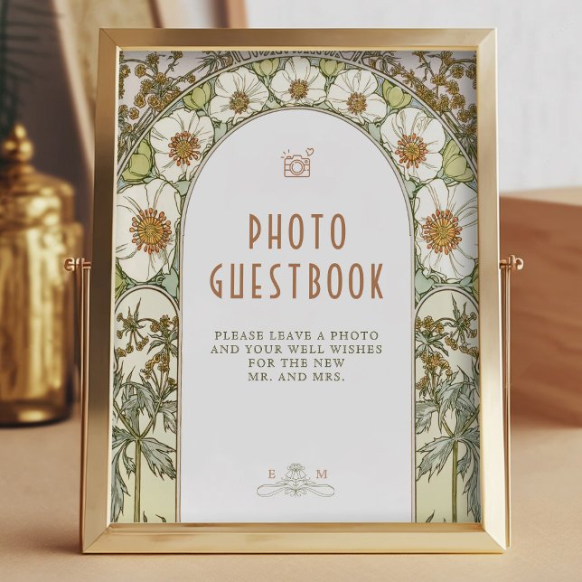 Photo Guestbook Sign Vintage Art Nouveau by Mucha (Creator Uploaded)