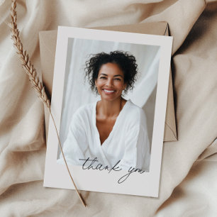 Photo handwritten 40th Birthday For Her Thank You Card