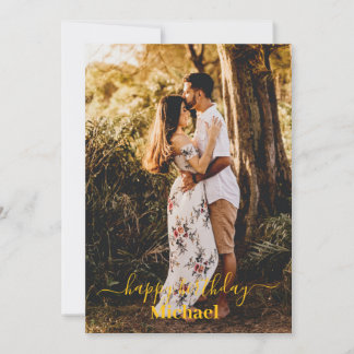 Photo Happy Birthday Card