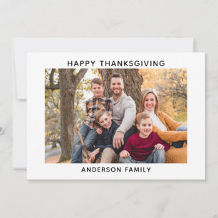 Photo Happy Thanksgiving Holiday Card