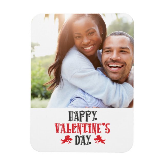 Photo Happy Valentine's Day Magnet (Vertical)