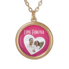 Photo Heart Frame Personalised Pink/White