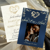 Photo & Heart Monogram - Blue