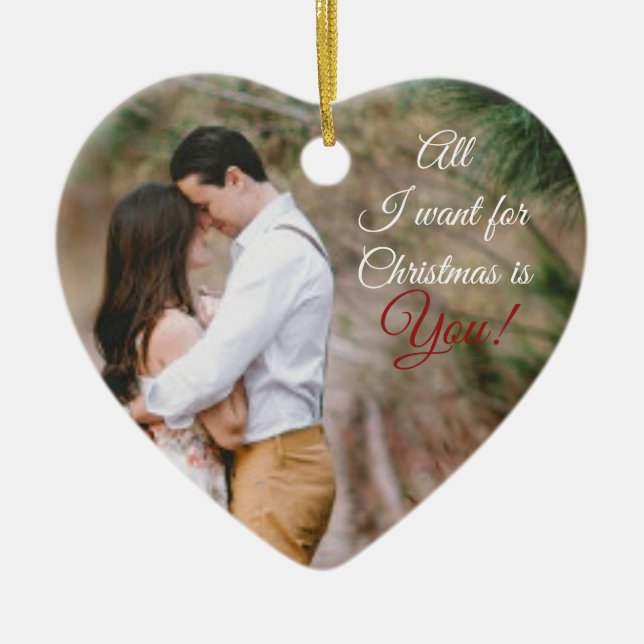 Photo Heart Ornament (Front)