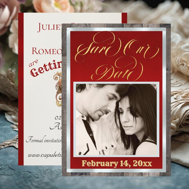 Photo & Heart - Red Save The Date (Creator Uploaded)