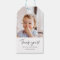 Photo Heart Thank You Gift Tags
