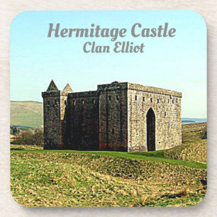 Photo Hermitage Castle Scotland's Elliot Clan Coaster