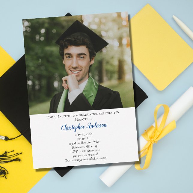 Photo High School College Graduation Party  Invitation (Creator Uploaded)