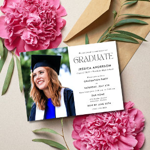 Photo High School Graduation Party Announcement 