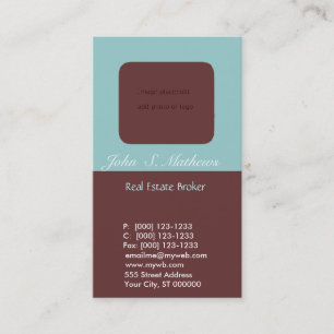 Photo Holder Real Estate Agent Real Estate Business Card