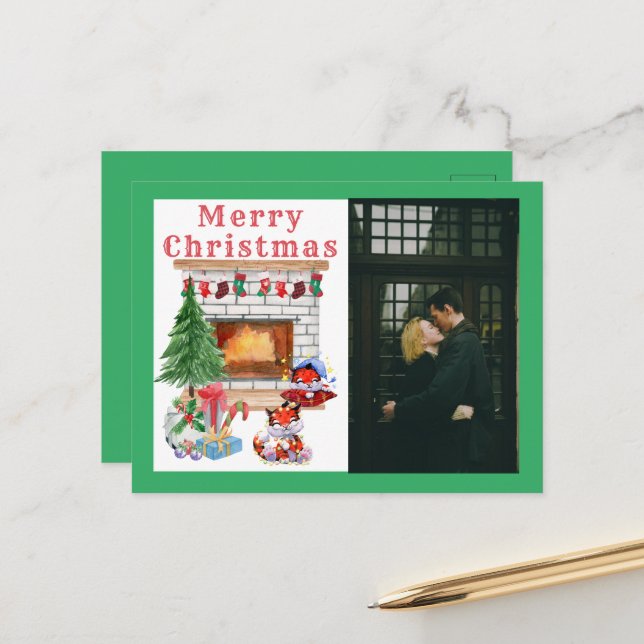 Photo Holiday Season Postcard (Front/Back In Situ)