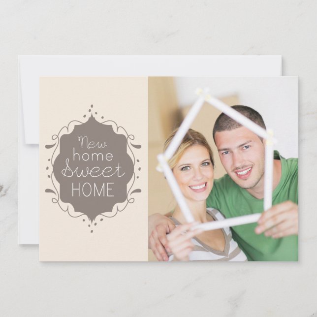 Photo Home Sweet Home Moving Announcement (Front)