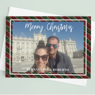 Photo Horizontal Christmas Flat Holid Holiday Card