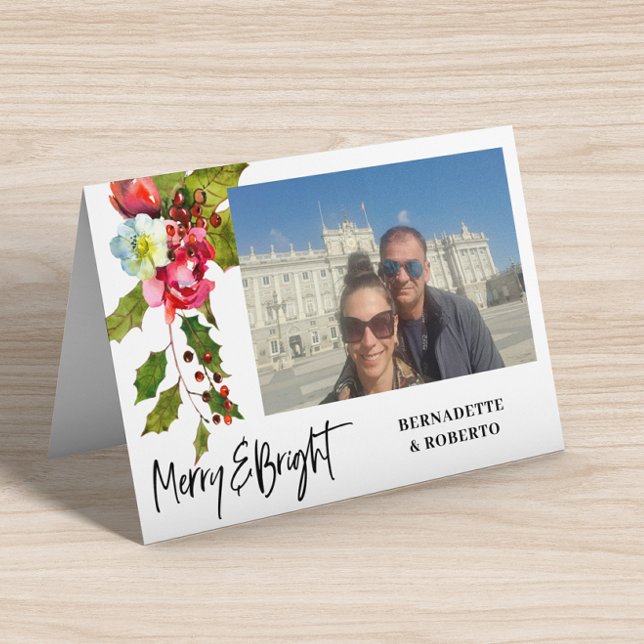 Photo Horizontal Christmas Flat  Holiday Card (Creator Uploaded)