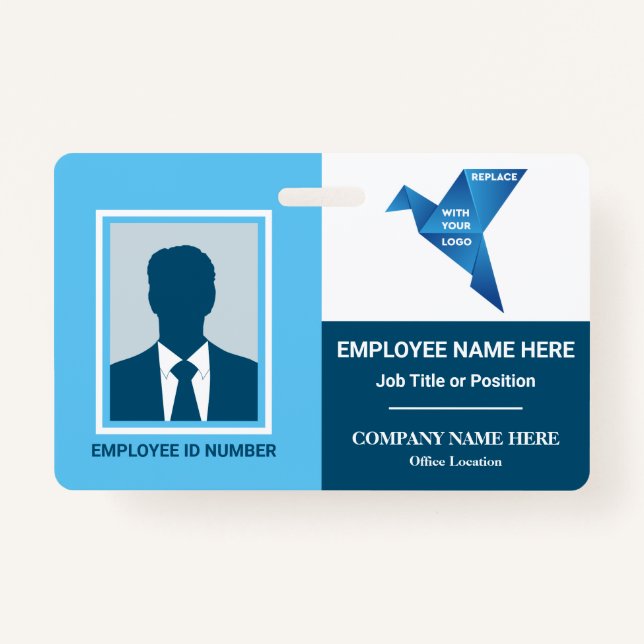 Photo Hospital Medical Company Any Color Template ID Badge (Front)