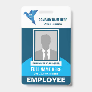 Photo Hospital Medical Company Any Color Template ID Badge