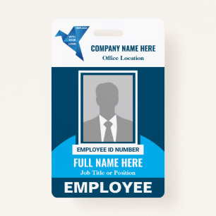 Photo Hospital Medical Company Any Color Template ID Badge