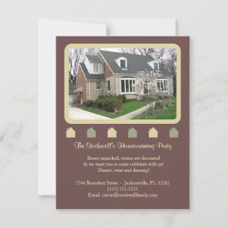 Photo Housewarming Invitation - Brown