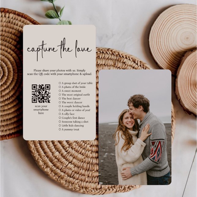 Photo Hunt I Spy Wedding Game Capture The Love QR Invitation (Creator Uploaded)