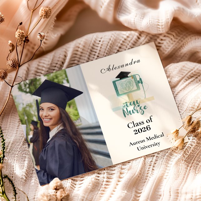  Photo ICU Nurse Graduation Party Announcement (Creator Uploaded)