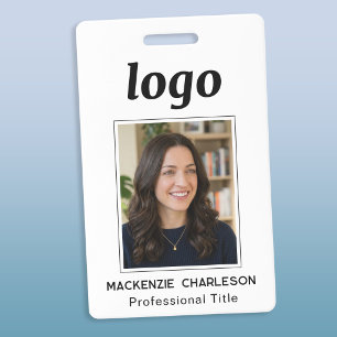 Photo ID Clean Professional Name Badge
