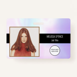 Photo ID Holographic Company Logo Security ID Badge