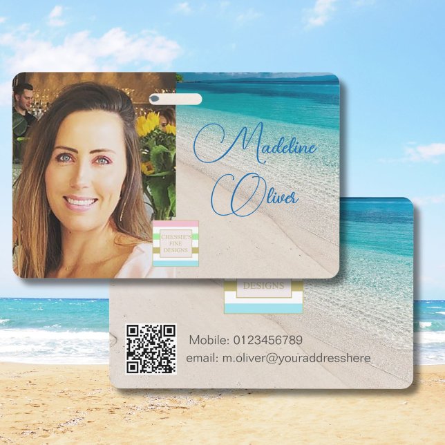 Photo ID Logo  Beach Sea Scene Badge (Creator Uploaded)
